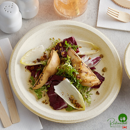 Tellus Products 9" Compostable Fiber Plate - 500/Case