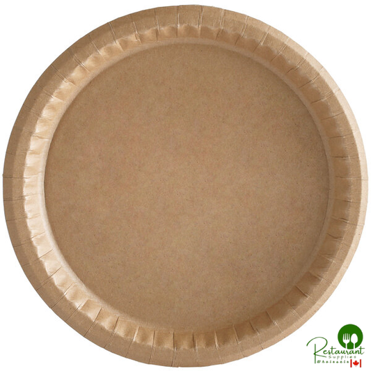 Solut 20020 10 1/4" Coated Kraft Oven Safe Paper Plate - 400/Case