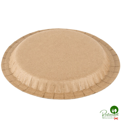 Solut 27020 7 1/2" Coated Kraft Paper Plate - 400/Case