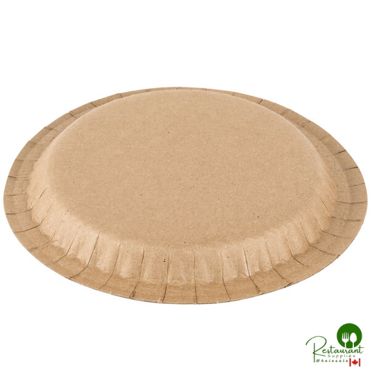 Solut 27020 7 1/2" Coated Kraft Paper Plate - 400/Case