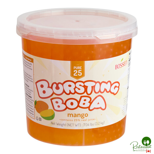Bossen Pure25 Mango Bursting Boba 7.04 lb. - 4/Case