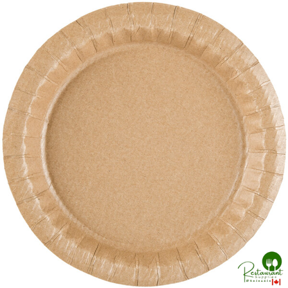 Solut 27020 7 1/2" Coated Kraft Paper Plate - 400/Case
