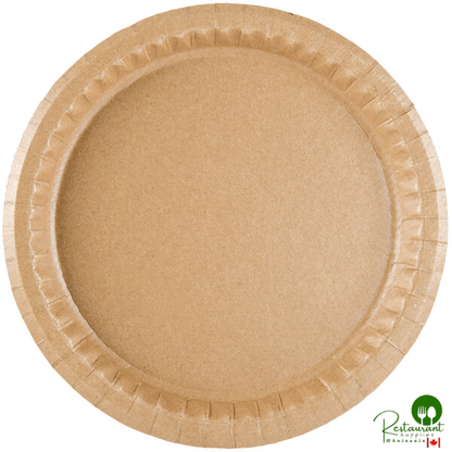 Solut 29020 9" Coated Kraft Paper Plate - 400/Case