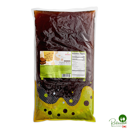 Bossen Brown / Black Sugar Crystal Boba in Syrup 4.4 lb. - 6/Case