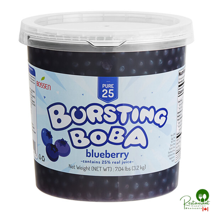 Bossen Pure25 Blueberry Bursting Boba 7.04 lb. - 4/Case