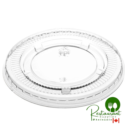 Choice PET Plastic Lid for 3.25 to 5.5 oz. Souffle Cup / Portion Cup - 2,500/Case