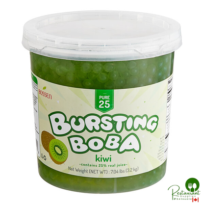 Bossen Pure25 Kiwi Bursting Boba 7.04 lb. - 4/Case