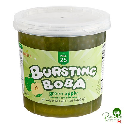 Bossen Pure25 Green Apple Bursting Boba 7.04 lb. - 4/Case