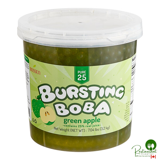Bossen Pure25 Green Apple Bursting Boba 7.04 lb. - 4/Case