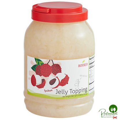 Bossen Lychee Jelly Topping 8.38 lb. - 4/Case