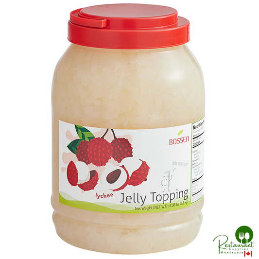 Bossen Lychee Jelly Topping 8.38 lb. - 4/Case