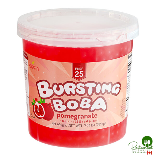 Bossen Pure25 Pomegranate Bursting Boba 7.04 lb. - 4/Case