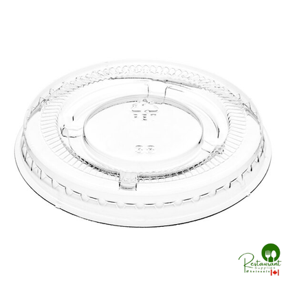 Choice PET Plastic Lid for 0.5 to 1.25 oz. Souffle Cup / Portion Cup - 100/Pack