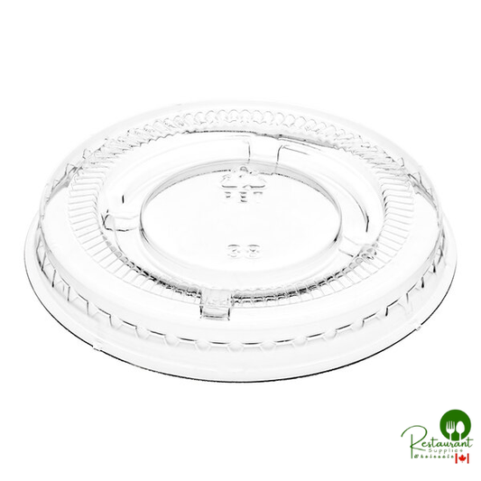 Choice PET Plastic Lid for 0.5 to 1.25 oz. Souffle Cup / Portion Cup - 100/Pack