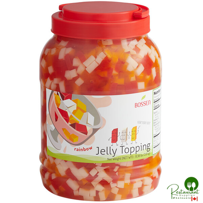 Bossen Assorted Rainbow Jelly Topping 8.38 lb. - 4/Case