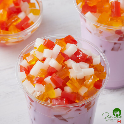 Bossen Assorted Rainbow Jelly Topping 8.38 lb. - 4/Case