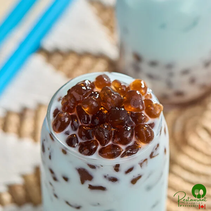 Bossen Brown / Black Sugar Crystal Boba in Syrup 4.4 lb.