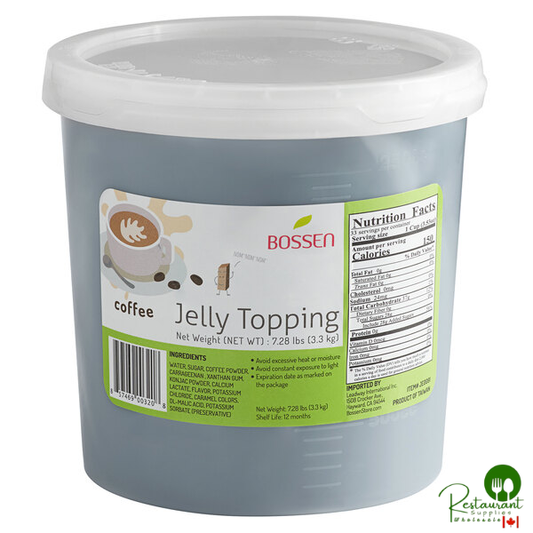 Bossen Coffee Jelly Topping 7.28 lb. - 4/Case