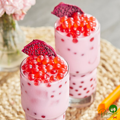 Bossen Pure10 Dragon Fruit Bursting Boba 6.6 lb. Bag - 5/Case