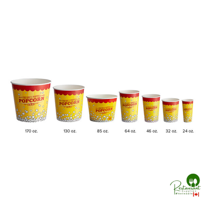 Carnival King 85 oz. Popcorn Bucket - 150/Case