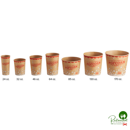 Carnival King Kraft 85 oz. Popcorn Bucket - 150/Case