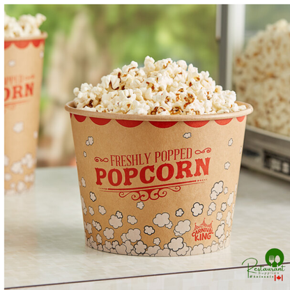 Carnival King Kraft 85 oz. Popcorn Bucket - 150/Case