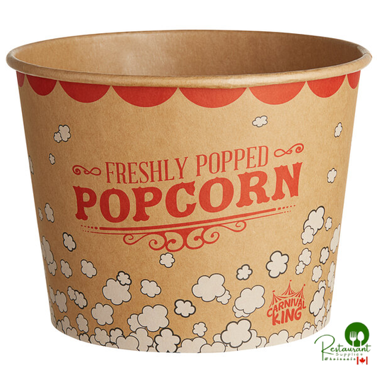 Carnival King Kraft 85 oz. Popcorn Bucket - 150/Case