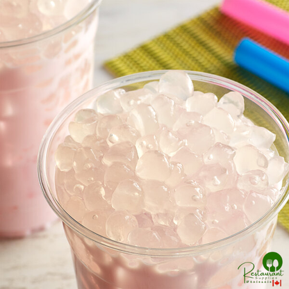 Bossen Lychee Crystal Boba in Syrup 4.4 lb. - 6/Case