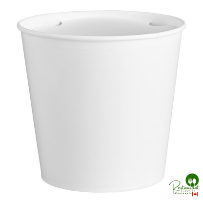Choice 170 oz. White Food Bucket with Lid - 20/Pack