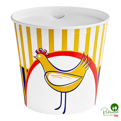 Choice 170 oz. Chicken Bucket with Lid - 20/Pack