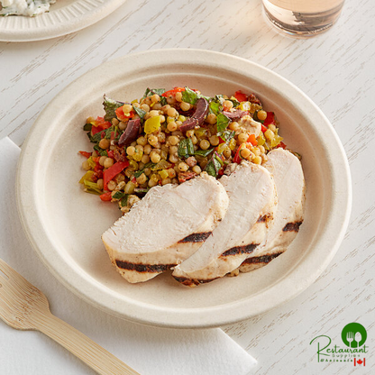 World Centric 7" Round Compostable Plant Fiber Plate - 1,000/Case