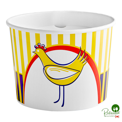 Choice 64 oz. Chicken Bucket with Lid - 35/Pack