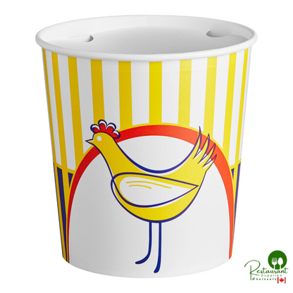 Choice 130 oz. Chicken Bucket with Lid - 20/Pack