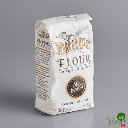 White Lily Enriched Bleached All-Purpose Flour 5 lb. - 8/Case
