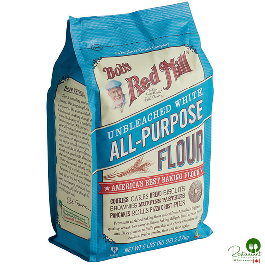 Bob's Red Mill 5 lb. Unbleached All-Purpose Flour - 8/Case