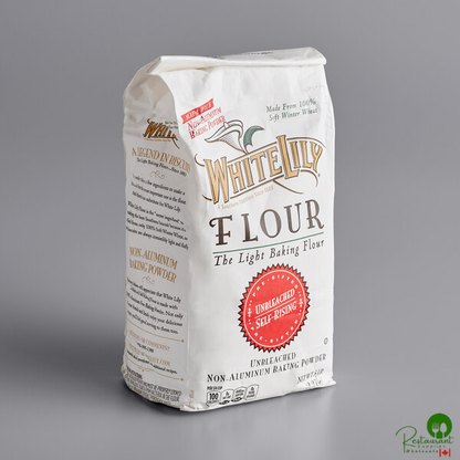 White Lily Enriched Unbleached Self-Rising Flour 5 lb. - 8/Case