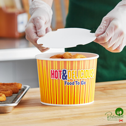Choice 64 oz. Hot Food Bucket with Lid - 35/Pack