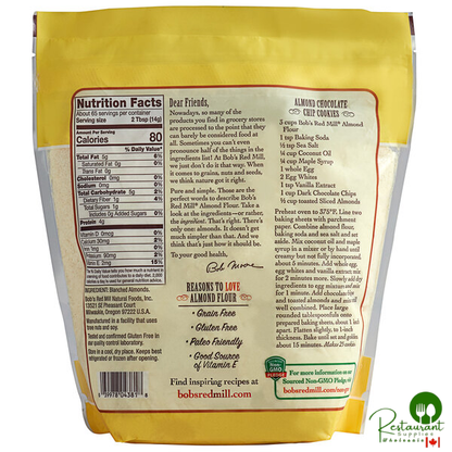 Bob's Red Mill 32 oz. Gluten-Free Super-Fine Blanched Almond Flour - 4/Case