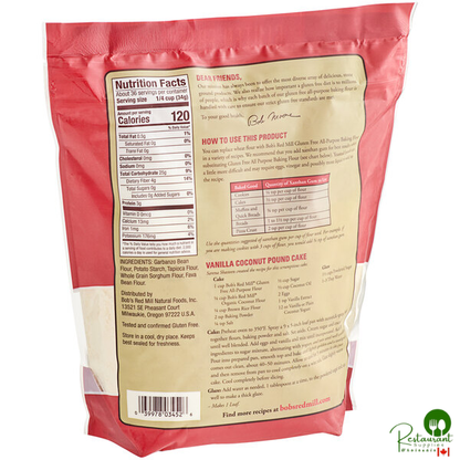 Bob's Red Mill Gluten-Free All-Purpose Baking Flour 44 oz. - 4/Case