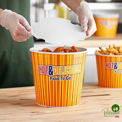 Choice 170 oz. Hot Food Bucket with Lid - 20/Pack