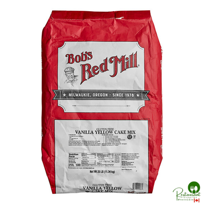 Bob's Red Mill 25 lb. Gluten-Free Vanilla Yellow Cake Mix
