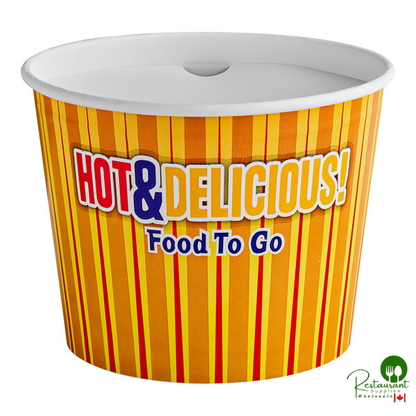 Choice 85 oz. Hot Food Bucket with Lid - 25/Pack