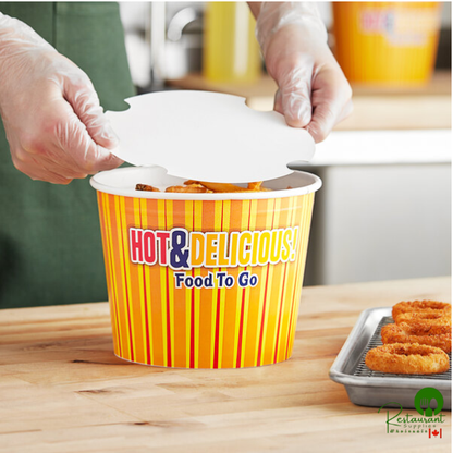 Choice 85 oz. Hot Food Bucket with Lid - 25/Pack