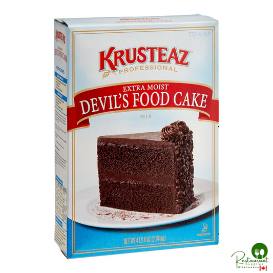 Krusteaz Professional 4.5 lb. Extra Moist Devil's Food Cake Mix - 6/Case