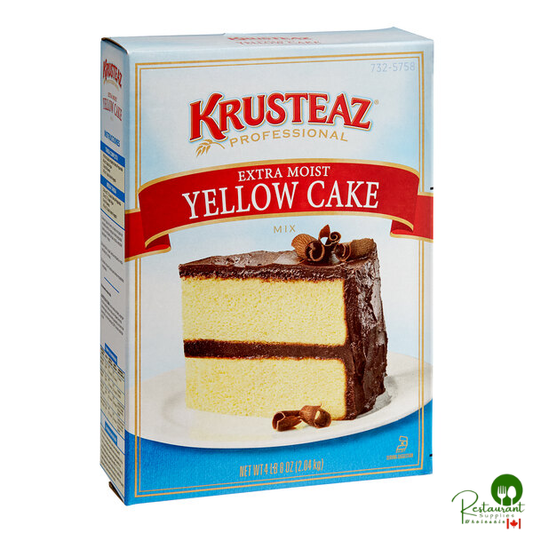 Krusteaz Professional 4.5 lb. Extra Moist Yellow Cake Mix - 6/Case