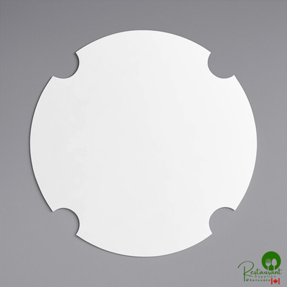 Inno-Pak 130 oz. White Poly-Coated Paper Bucket Lid - 200/Case