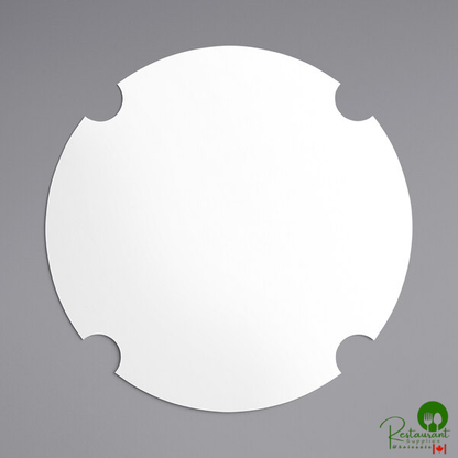 Inno-Pak 130 oz. White Poly-Coated Paper Bucket Lid - 200/Case