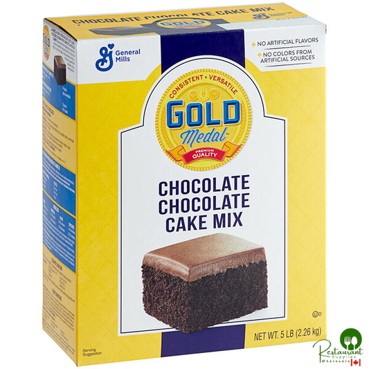 Gold Medal Chocolate Chocolate Cake Mix 5 lb. - 6/Case