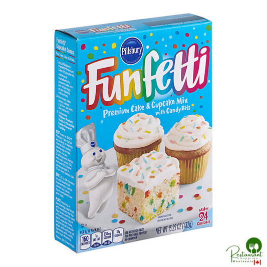 Pillsbury Funfetti Cake Mix 15.25 oz. - 8/Case