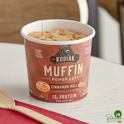Kodiak Cakes Cinnamon Roll Minute Muffin Cup 2.36 oz. - 12/Case